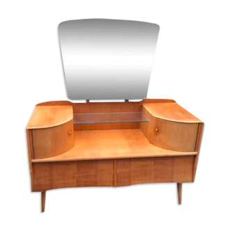 Coiffeuse bois clair 1950/60