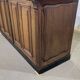 Bar counter in oak, zinc, and white marble from the early 20th century.