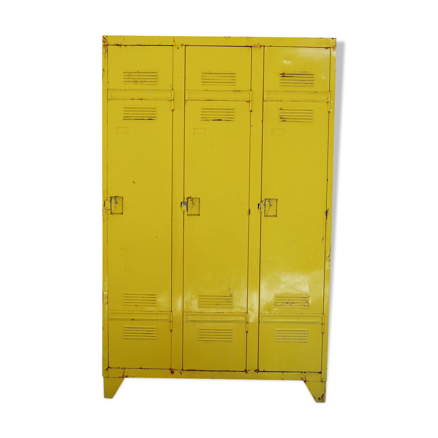Industrial wardrobe 3 metal doors