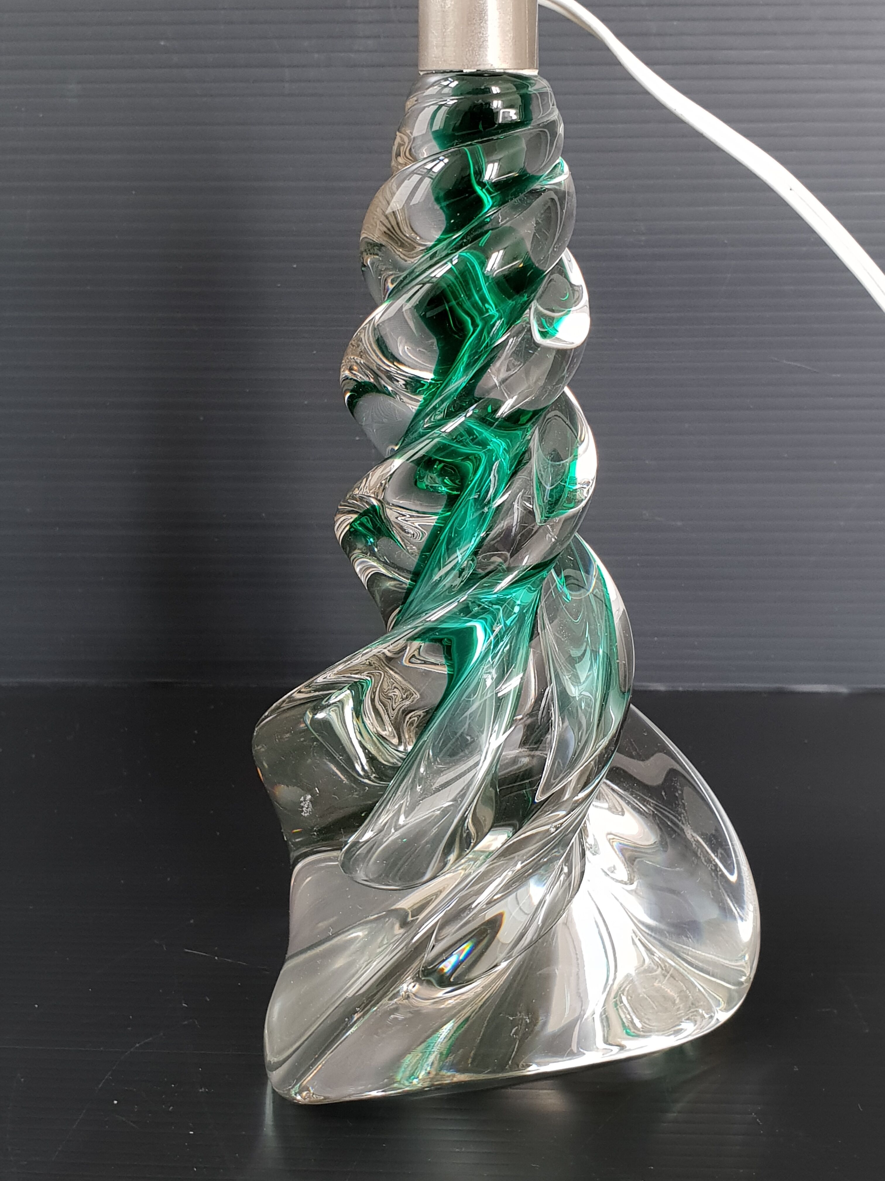 Vintage crystal lamp foot 1960