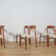 Mid-Century Modern Teak Dining Chairs model 26 by Henry Kjærnulf  for Korup