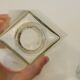 Art Deco geometric glass whisky decanter 550 ml