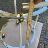 1960s glass and brass bar cart