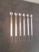 Set of 6 Italian cocktail spoons 1970s