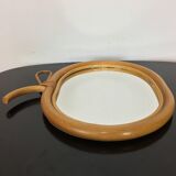 Mirror apple rattan 32 x 33 cm