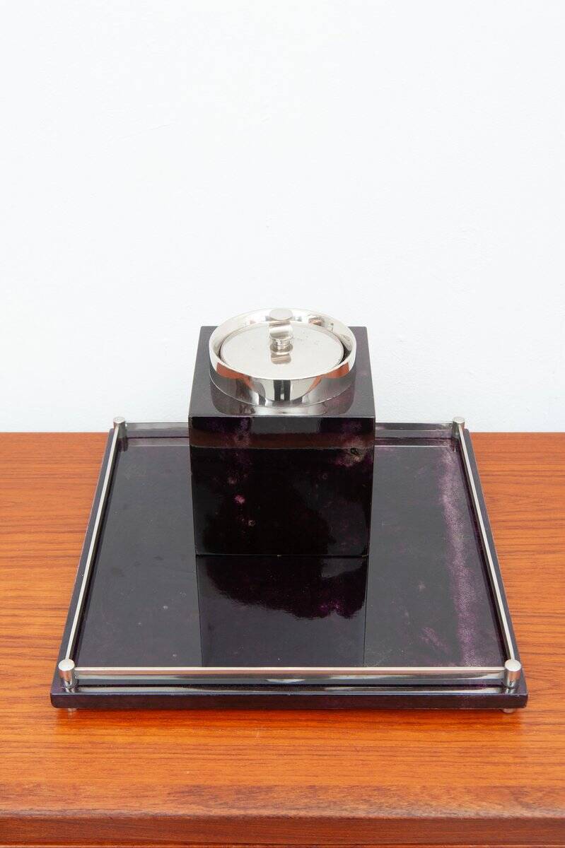 Cocktail bar set by Aldo Tura, 1950s