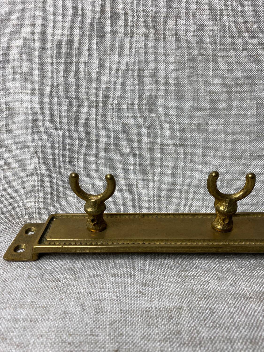 Brass coat hooks with four hooks