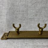 Portemanteau en laiton 4 patères
