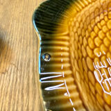 Fish service 8 plates and ceramic soup slurry Sarreguemines vintage 60