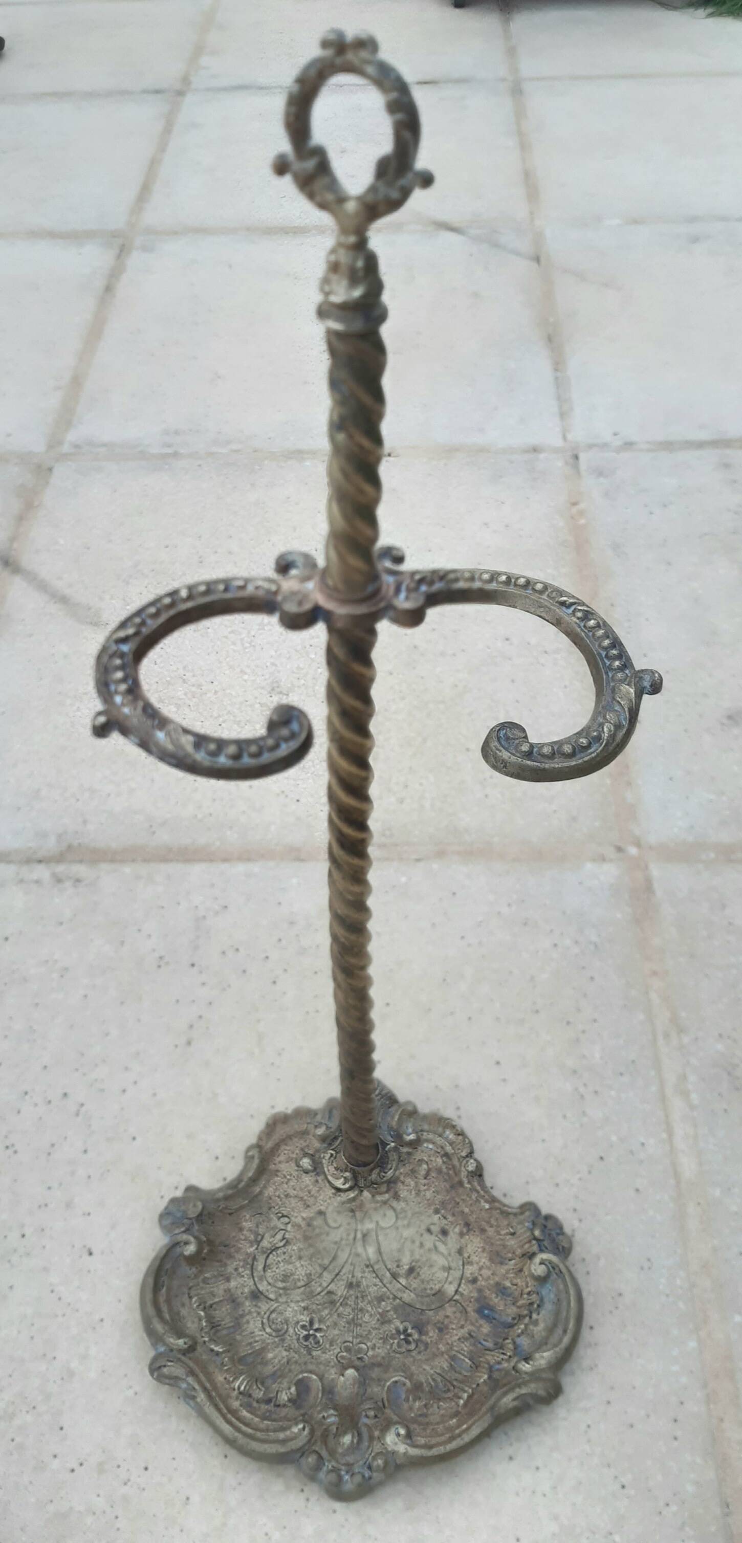 Brass fireplace servant