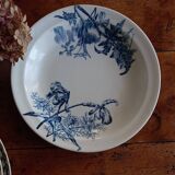 Round plate, ironstone, Clairefontaine Sanejouand & Graves 1890 "Flowers"