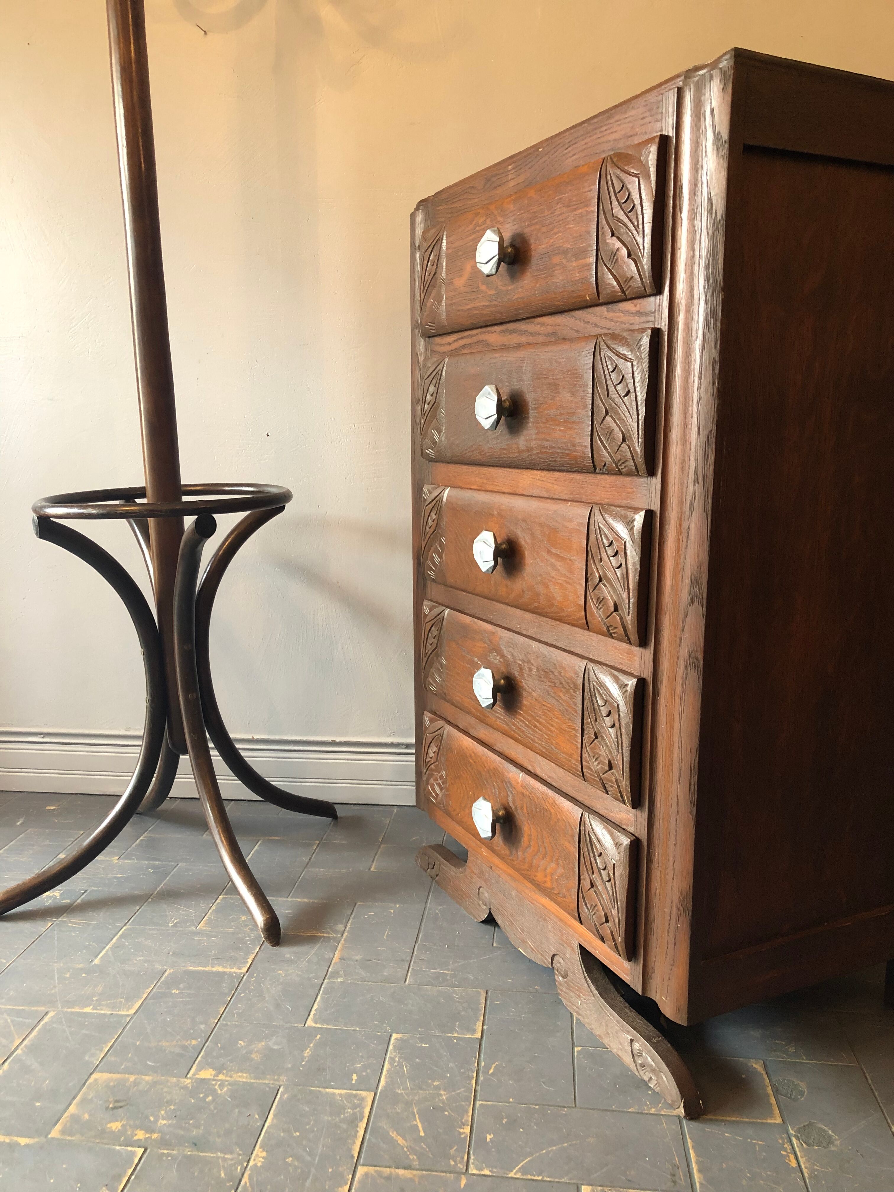 Art Deco rag chest of drawers