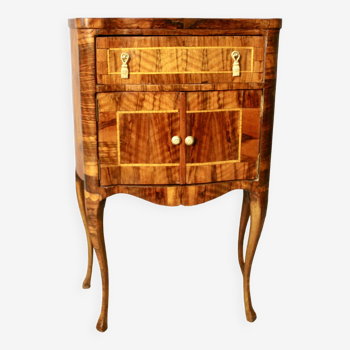 Bedside Or Sauteuse In Rosewood Marquetry