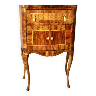 Bedside Or Sauteuse In Rosewood Marquetry