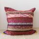 Handwoven recycled cotton pouf cover