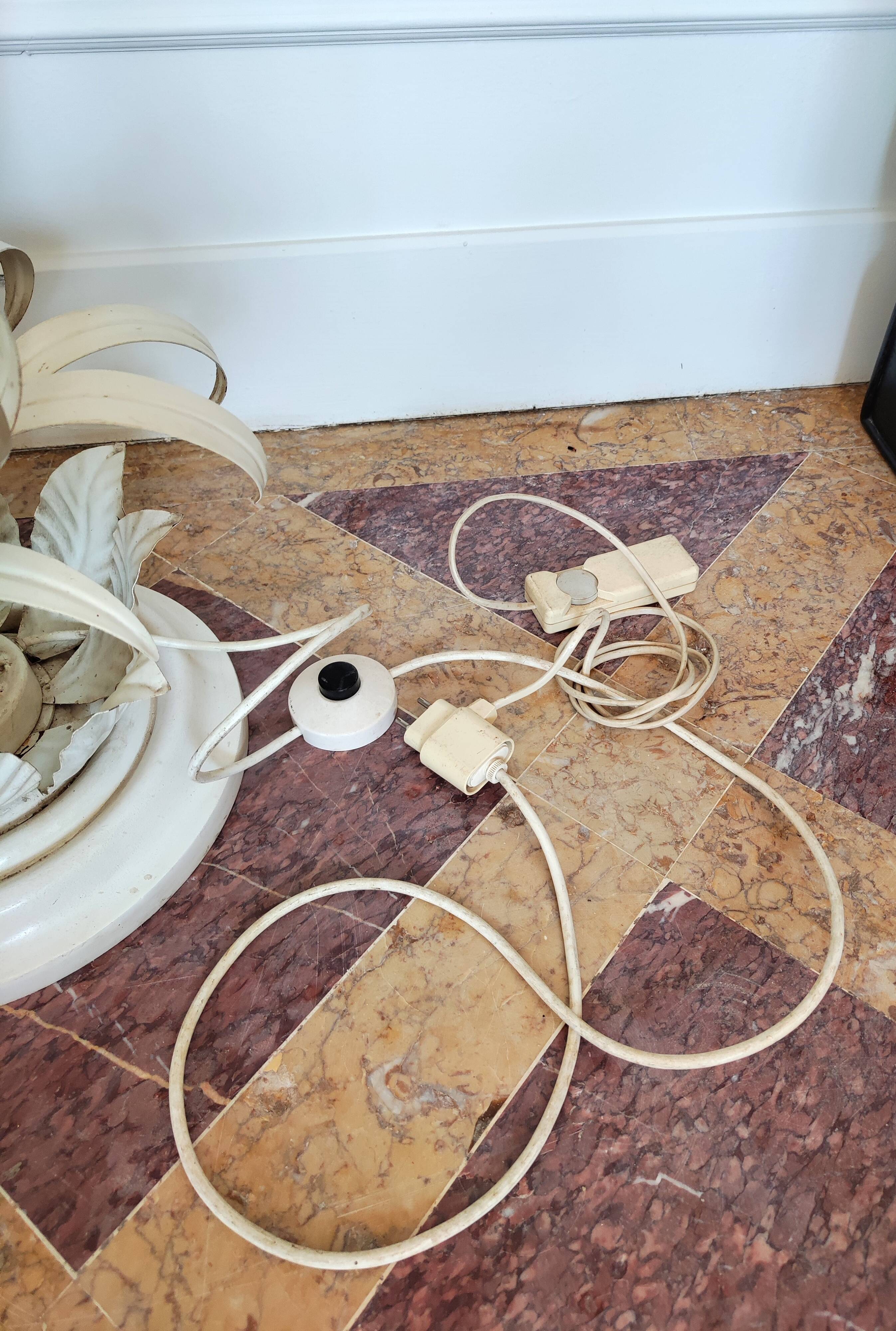 Vintage flower floor lamp by Hans Kogl 1970s