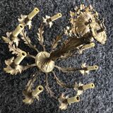 Lustre en bronze dix feux