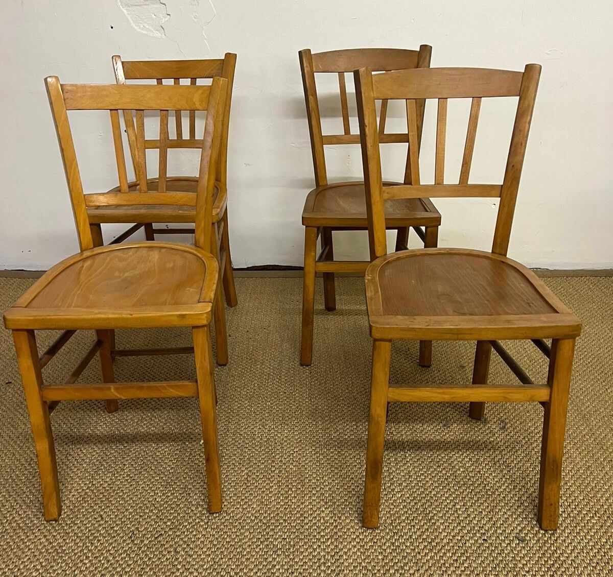 Lot 4 chairs bistro luterma