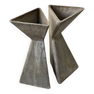Planters jardinières fibrociment triangulaires