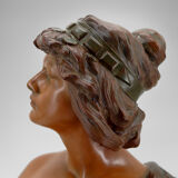 Terracotta bust of Judith by Ricardo Aurilli, circa 1900-1910