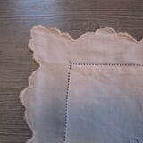 Antique embroidered/monogrammed pillowcase: 75x75cm