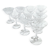 Saint Louis - 10 crystal champagne flutes - Lasalle model