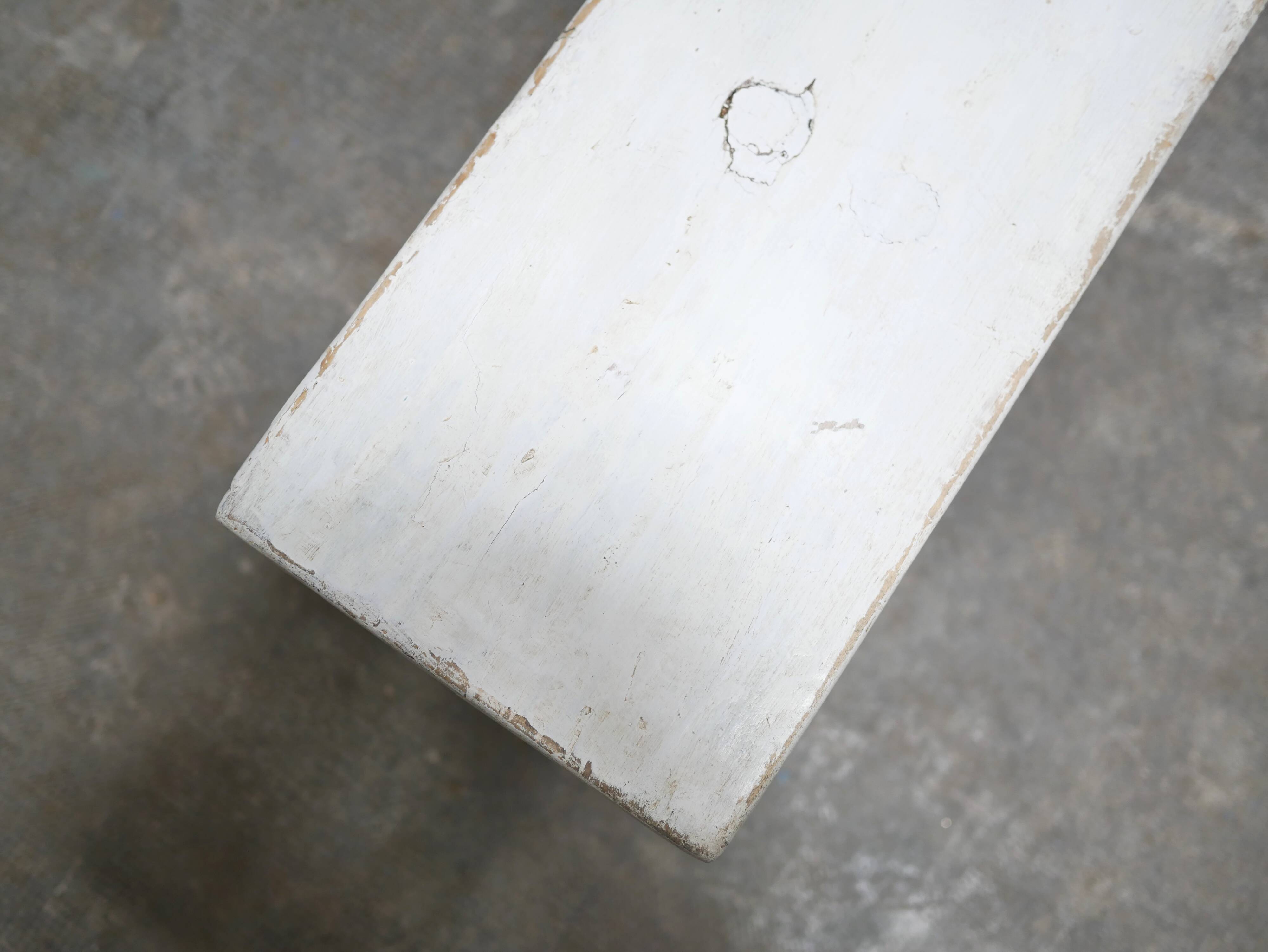 Vintage wooden farmhouse bench
