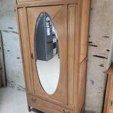 Parisian oval mirrored cabinet