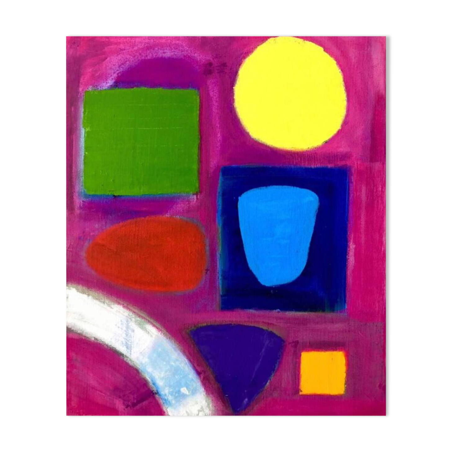 Abstract Pink Painting