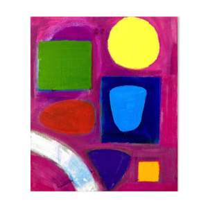 Tableau Abstrait rose