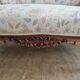 Small sofa or bench in Louis XV style, rococo.