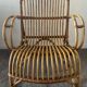 1970s rattan children's armchair