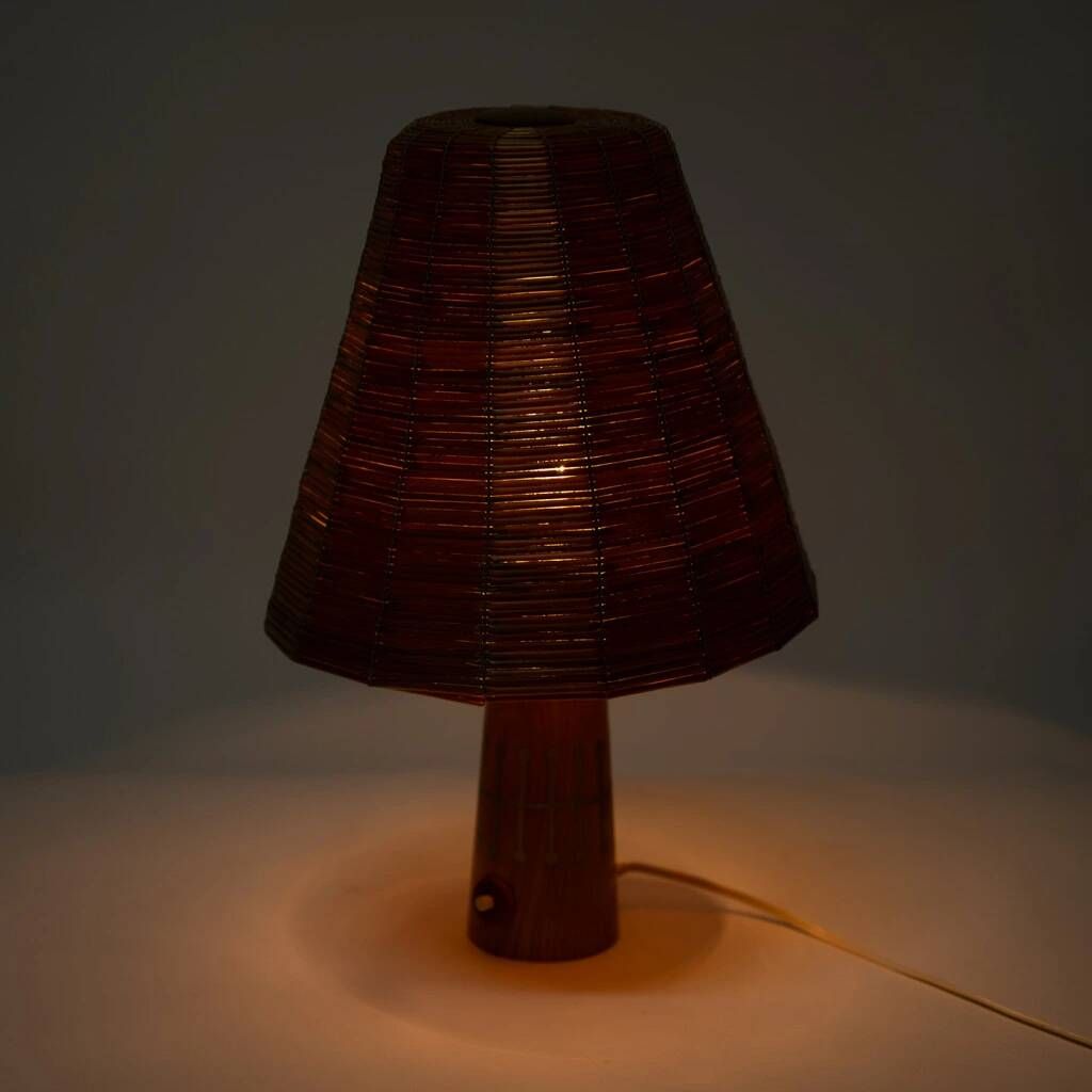 Unique wooden lamp by Stanislav Kučera and manufactured by ÚLUV