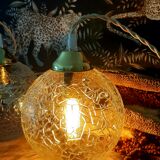 Vintage globe hand lamp