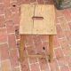 Wooden workshop stool
