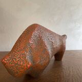 Ceramic bull from the 1970s