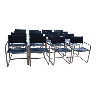 Suite of 12 designer armchairs