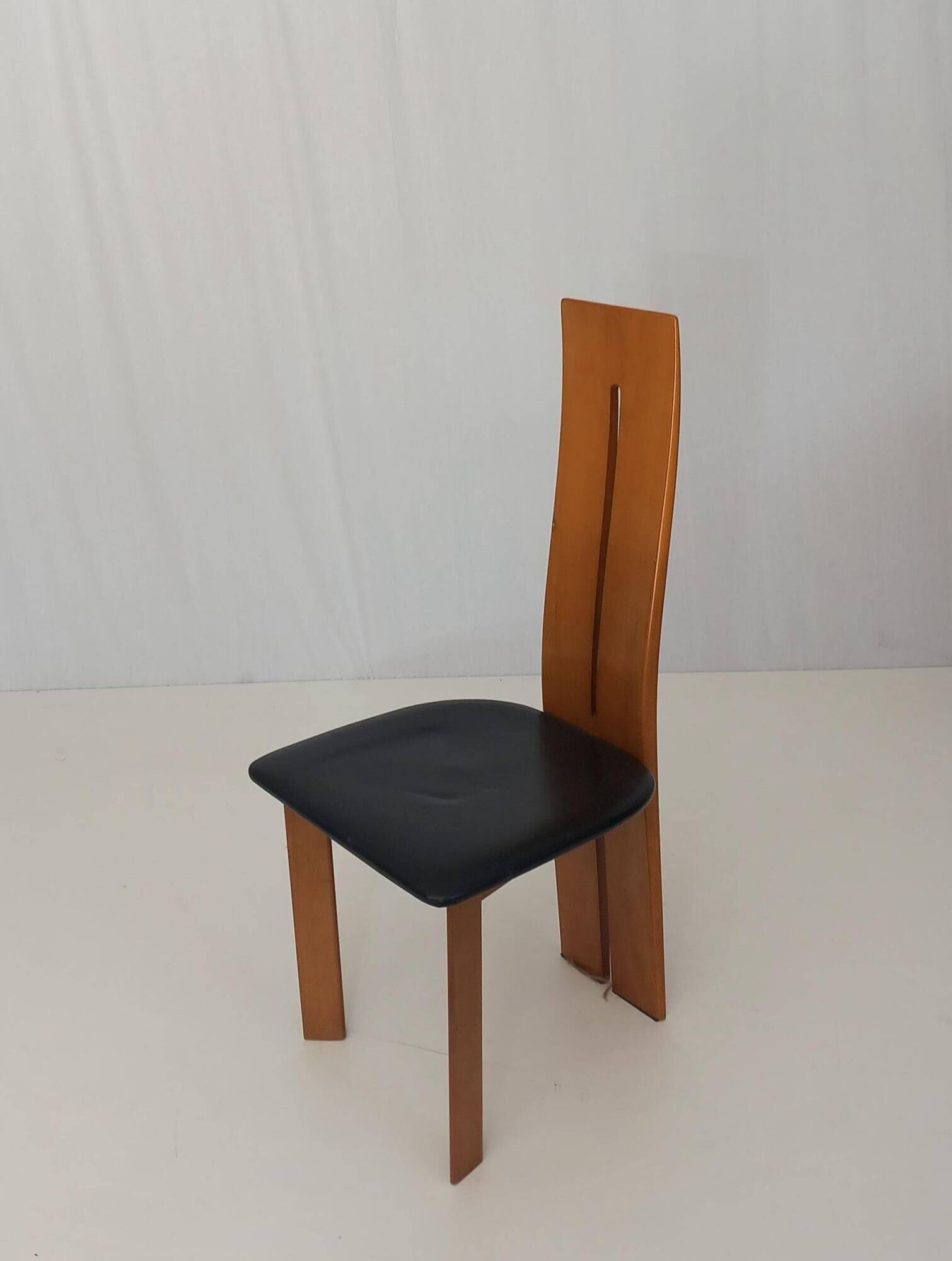 Set of 6 chairs by Mario Marenco for Mobilgirgi, 70s