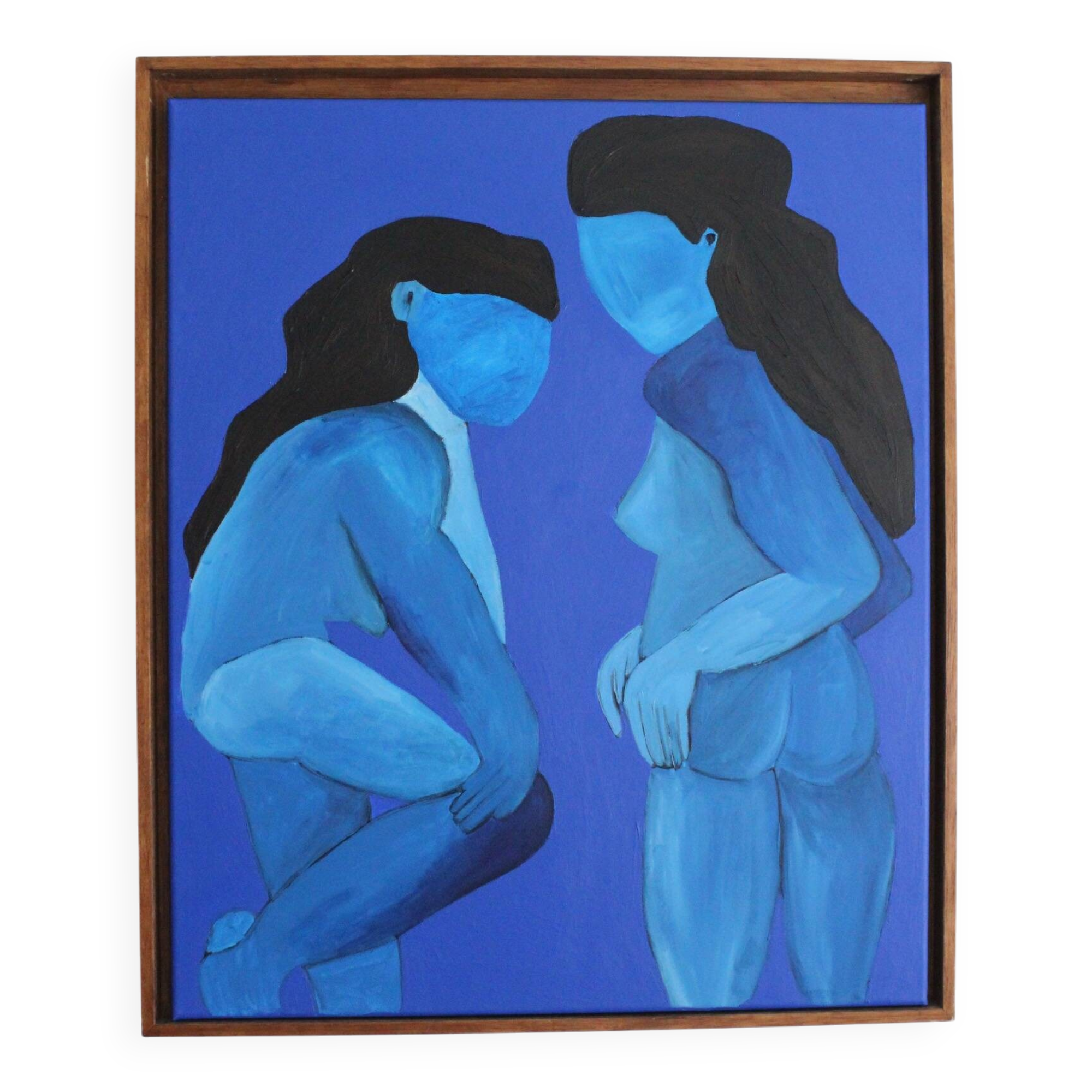 Femmes au bain de minuit ,toile unique par Bodasca