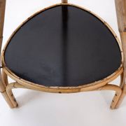 Mid-Century tripod Rattan Floor Lamp - 1960s