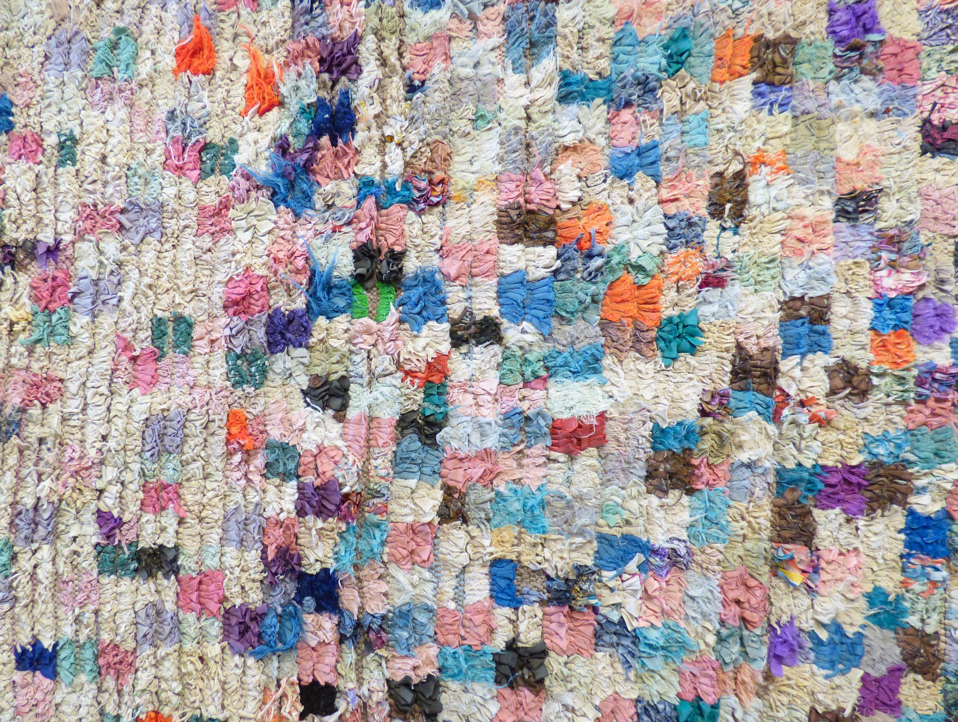 Plaid "corridor" boucherouite rug 100x200cm