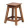 Vintage wooden stool square seat