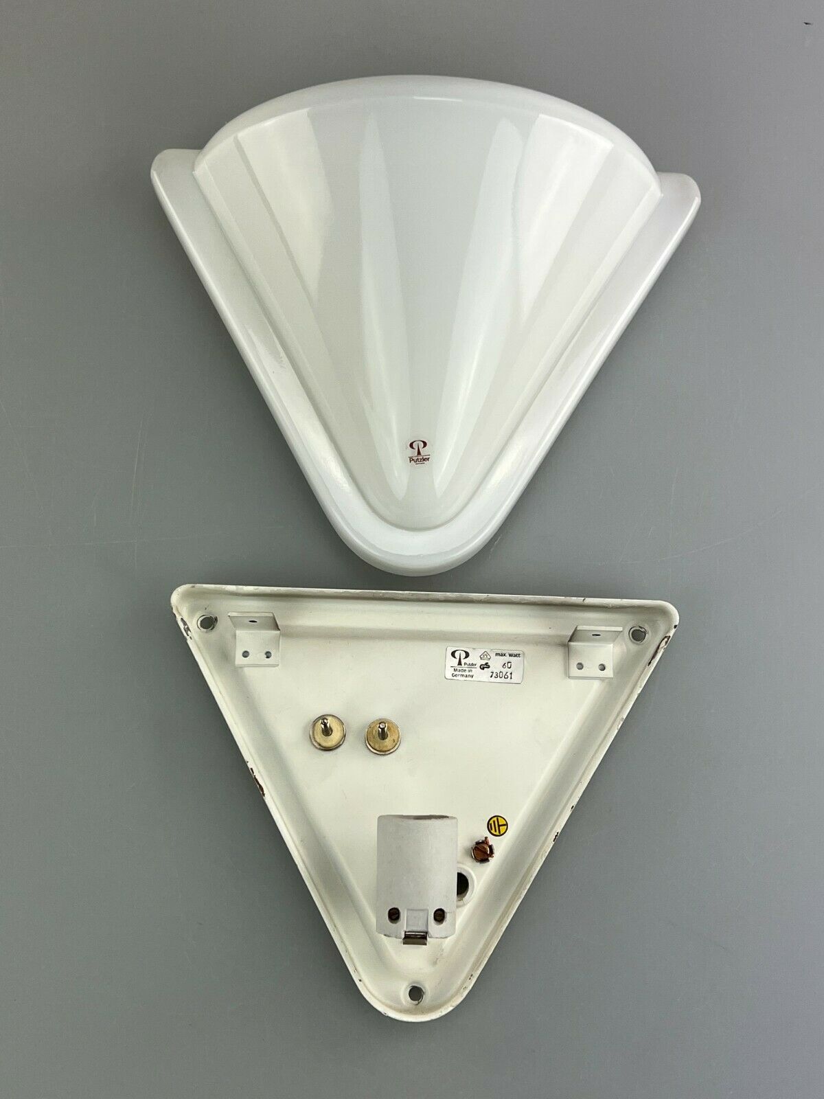 60s 70s Peill & Putzler Wall Lamp Glass Space Design Lamp 60s