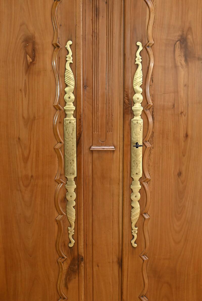 Nantaise Cherrywood Wardrobe, Louis XV Style – Part 1 of the 19th Century