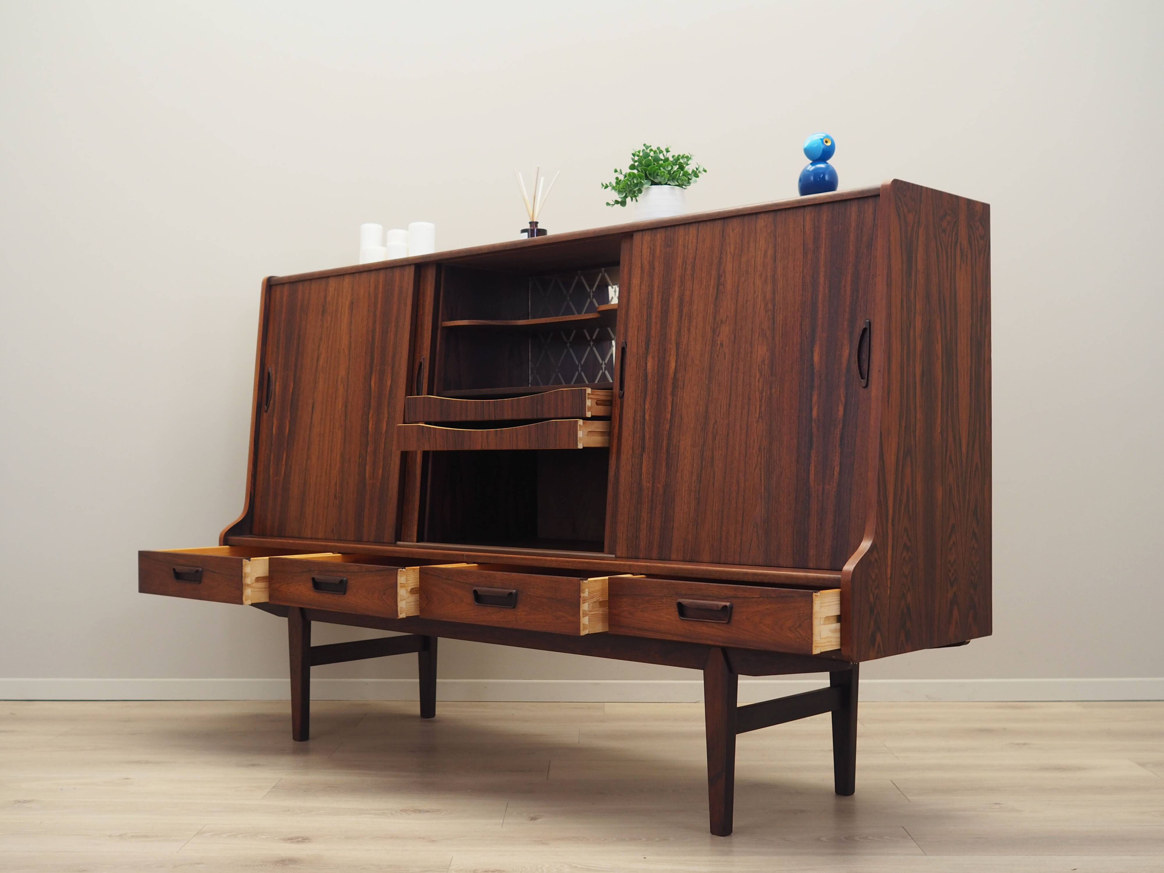 Rosewood highboard, Danish design, 1960s, production: Denmark