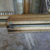 Pedestal dining table in solid walnut end XIX