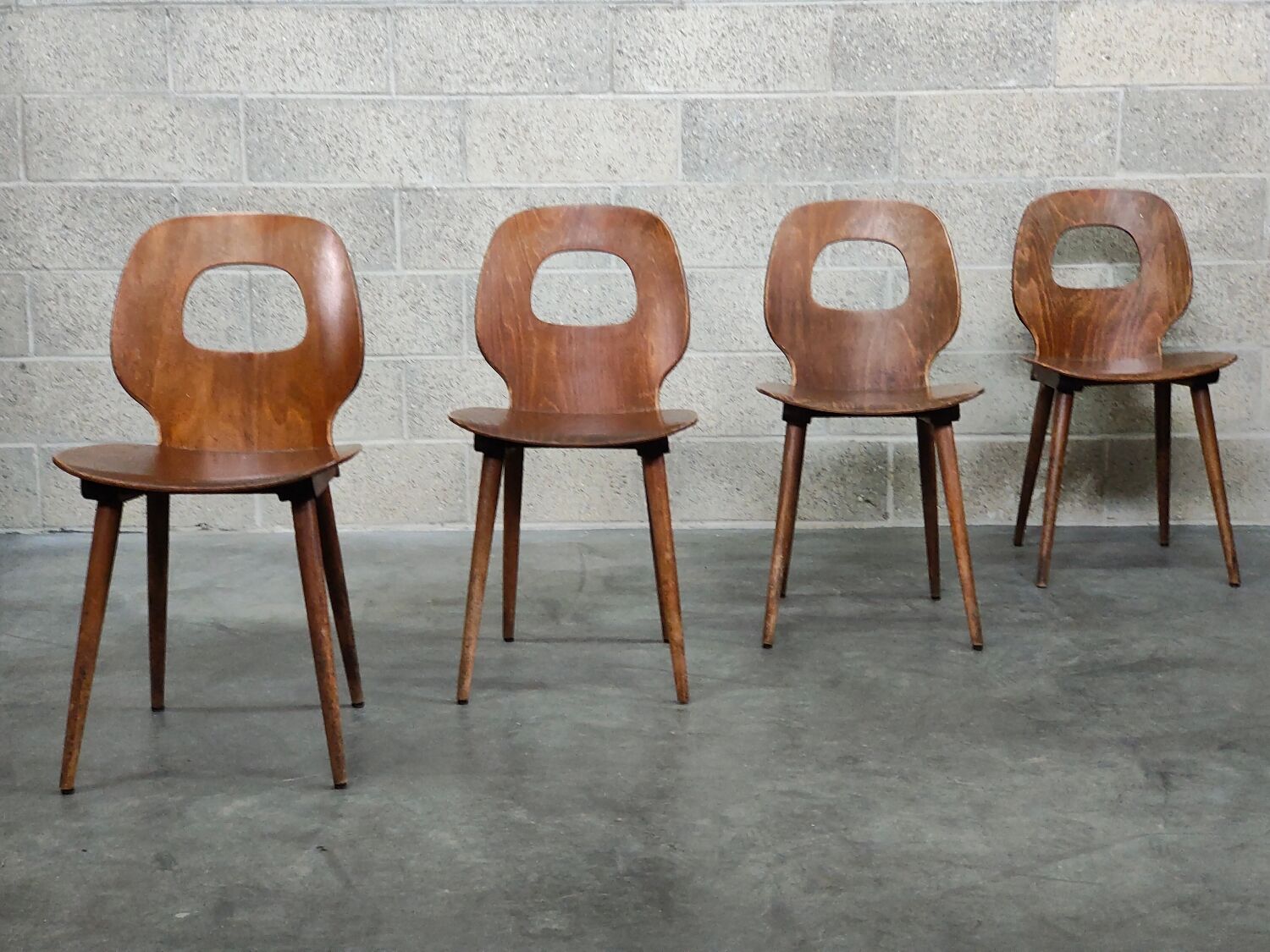 Set of 4 Baumann chairs