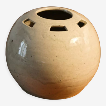 Vase boule ajouré, Betzy Augeron