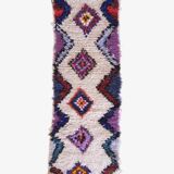 Vintage Bohemian Berber Rug - 194 x 64 cm