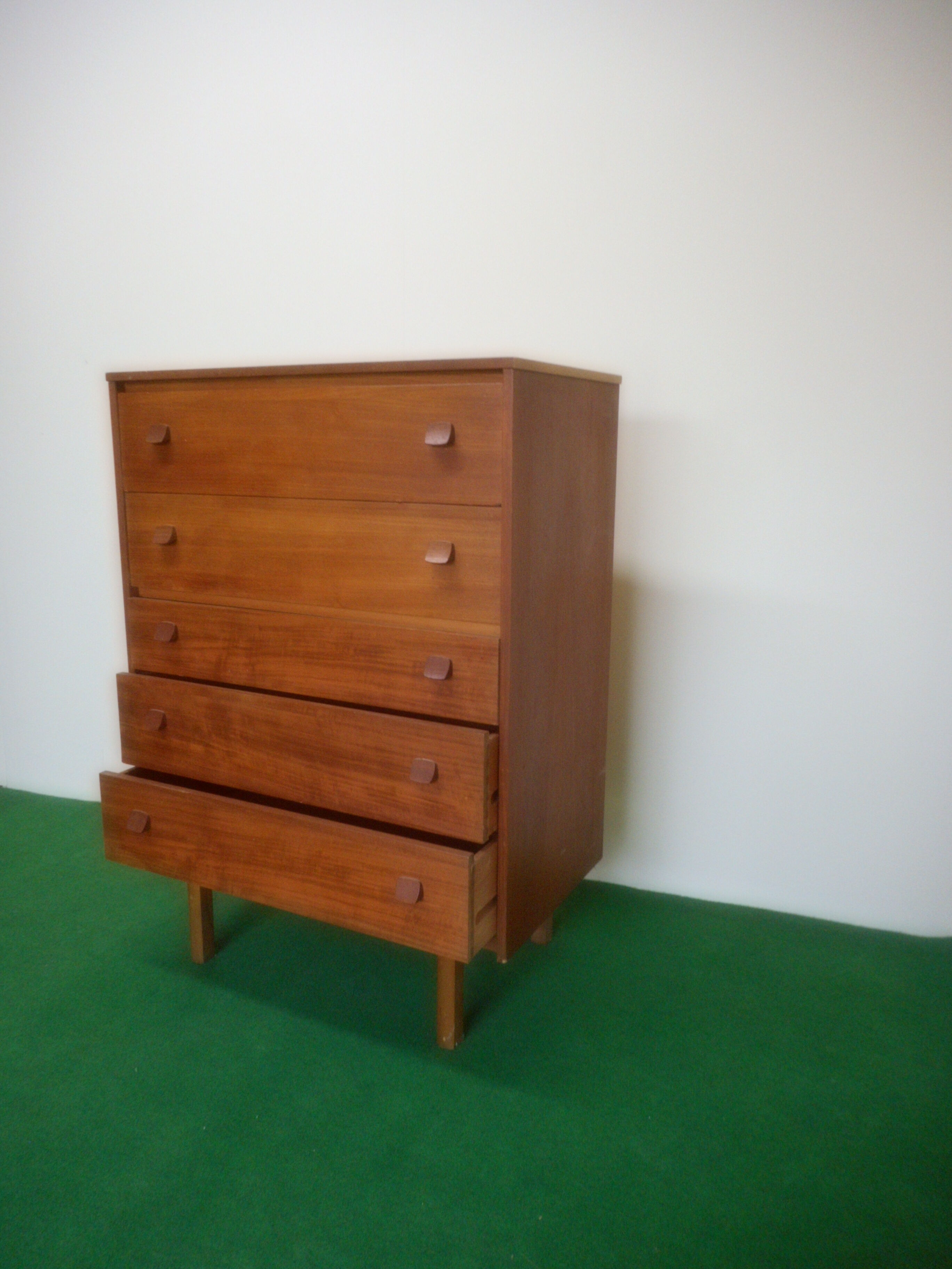 Vintage teak chest of drawers